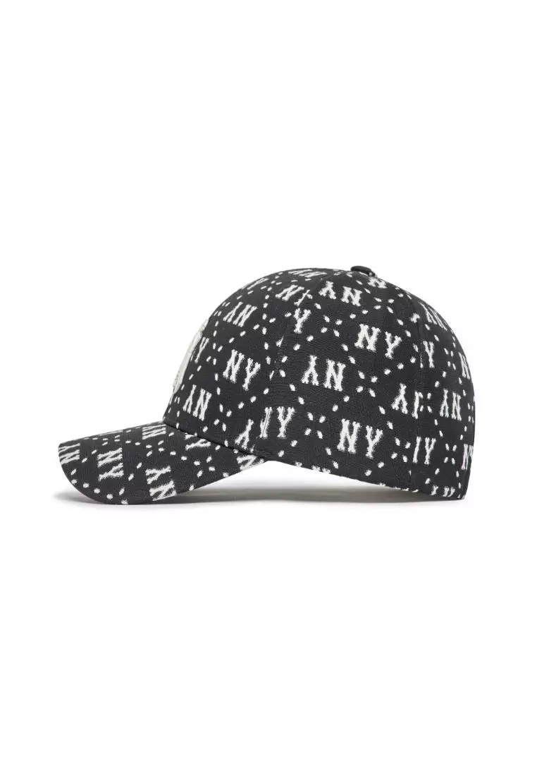 MLB Unisex Dia Monogram Structured Ball Cap NY Yankees Black