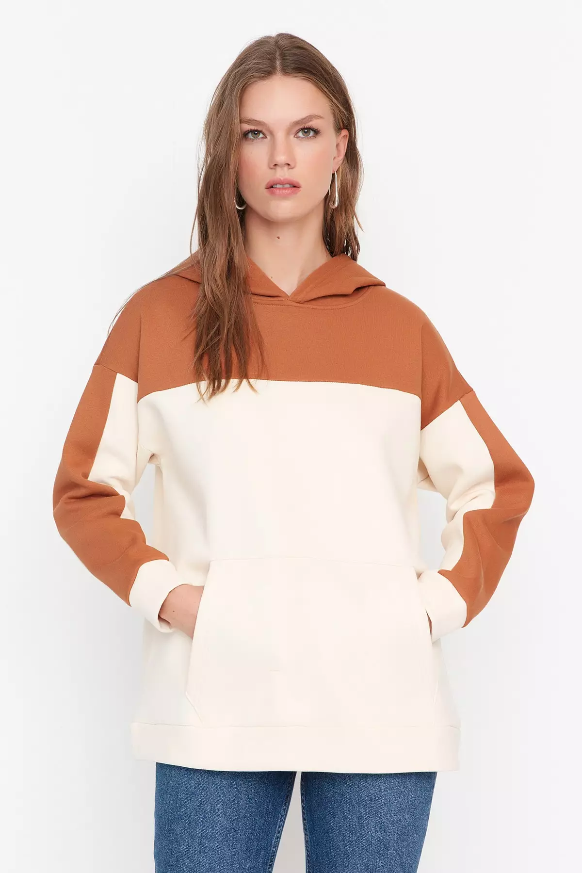 Pure cotton hoodie top
