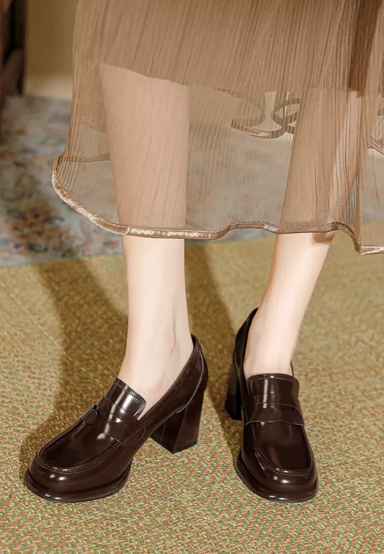 7CM Penny Patent Leather Loafers TE103-3