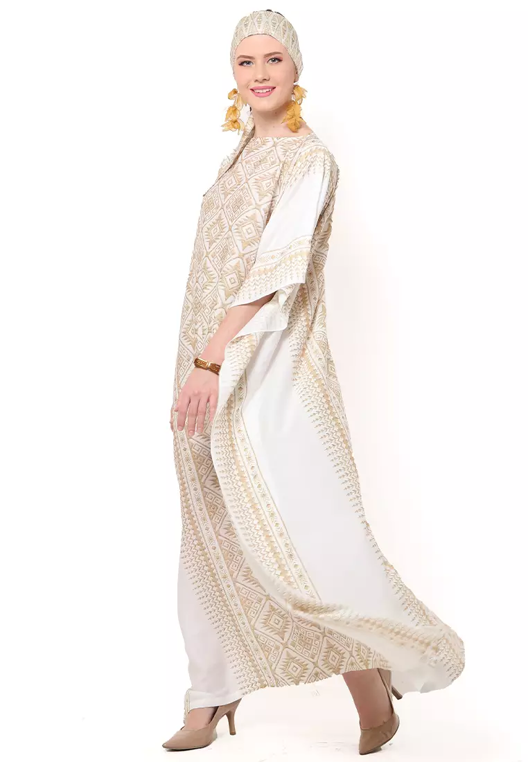 Kanzi Exclusive Short Sleeve Songket Kaftan