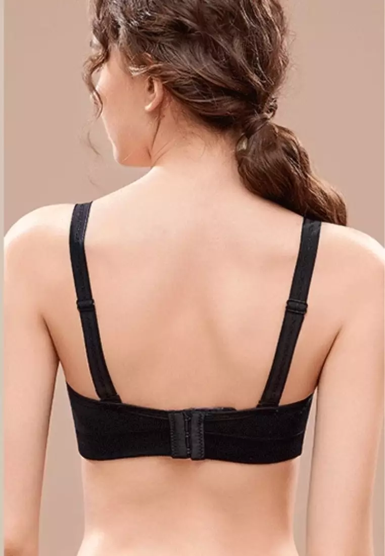 Grace Nursing Push Up Bra in Black Maternity Bra