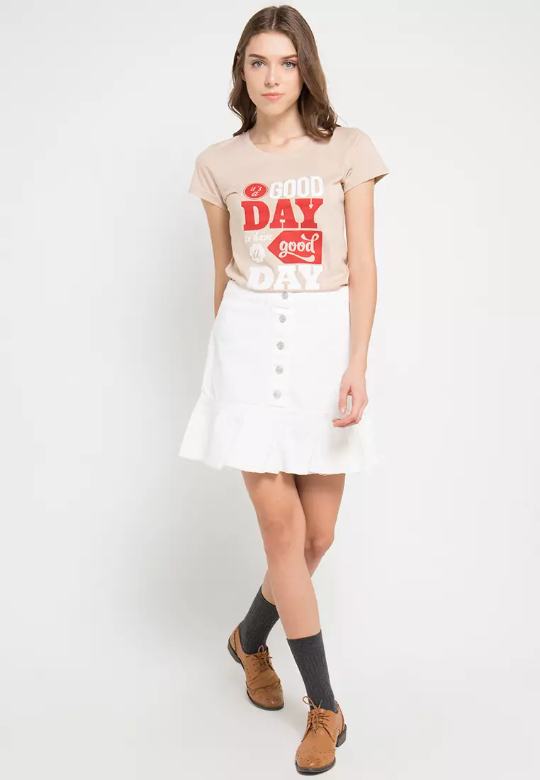 Print Be So Happy That short sleeve Tshirt