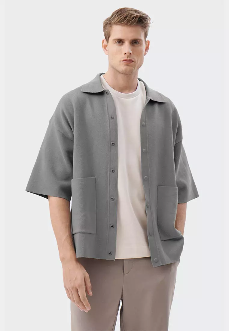 Men's knit shirts with pockets 2025