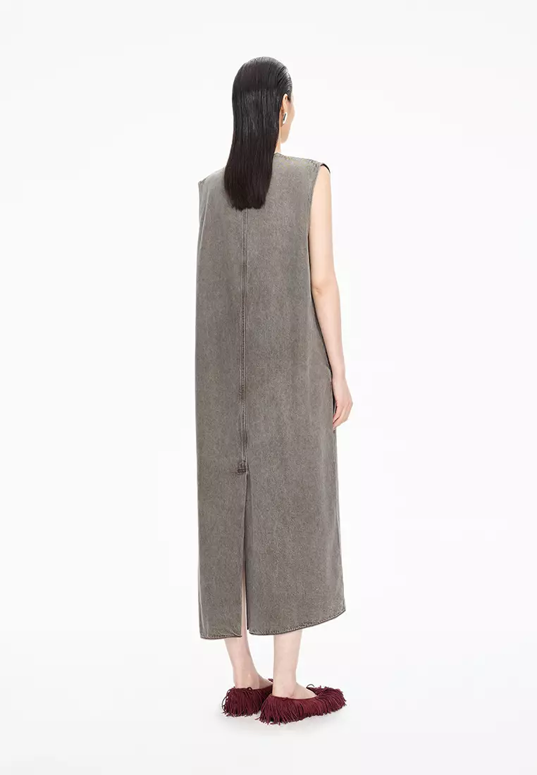 Colored Cow A-line Sleeveless Dress
