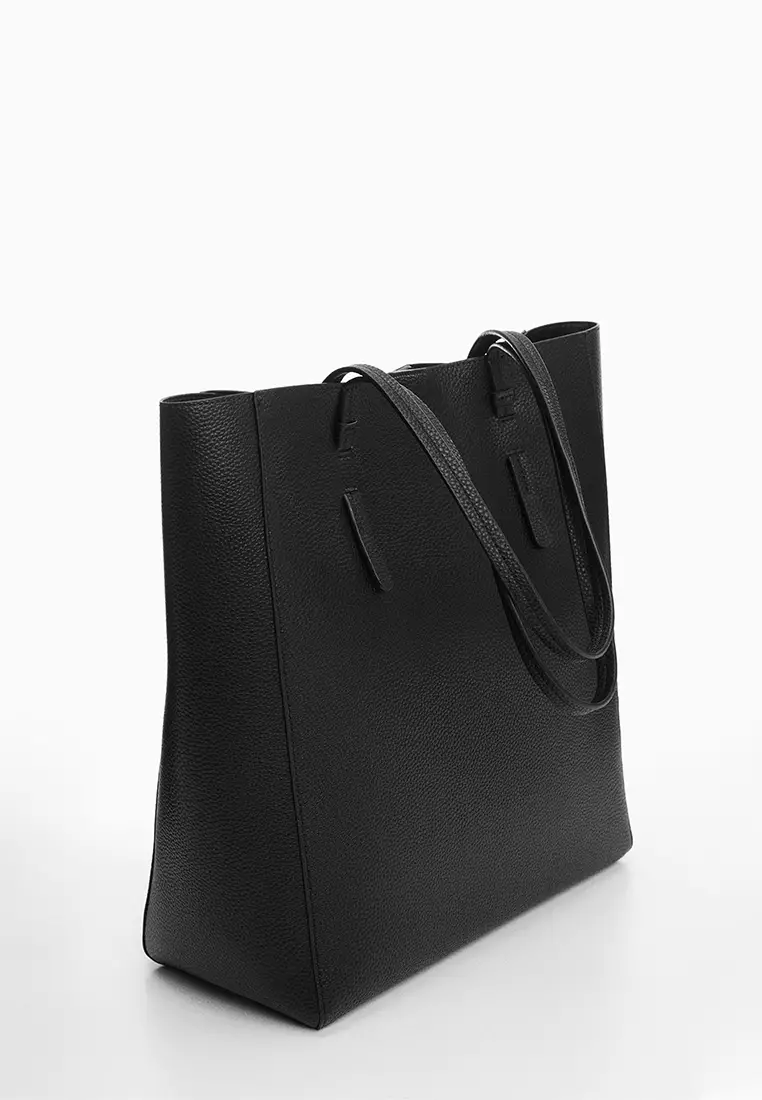 Mango shopper bag black on sale