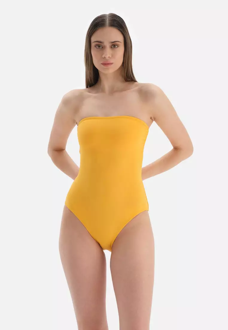 Womens sale yellow swimsuits