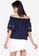 ZALORA BASICS navy Floral Embroidered Top 32F4CAA8FF780FGS_6