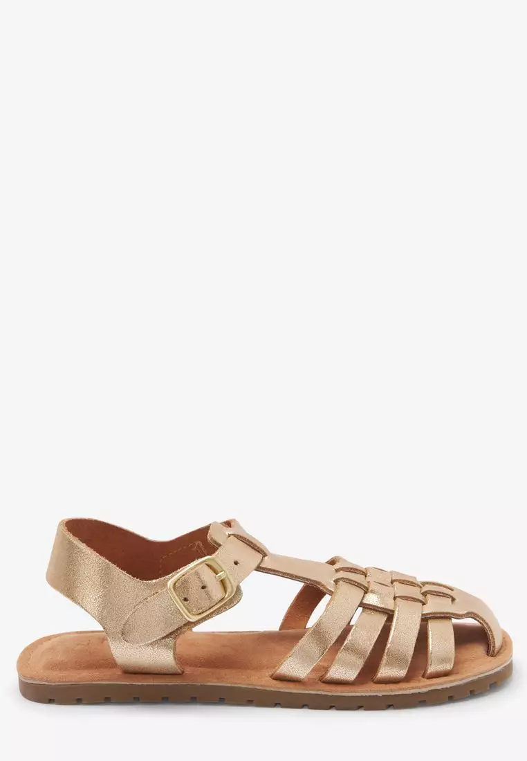 Next hot sale sandals gold