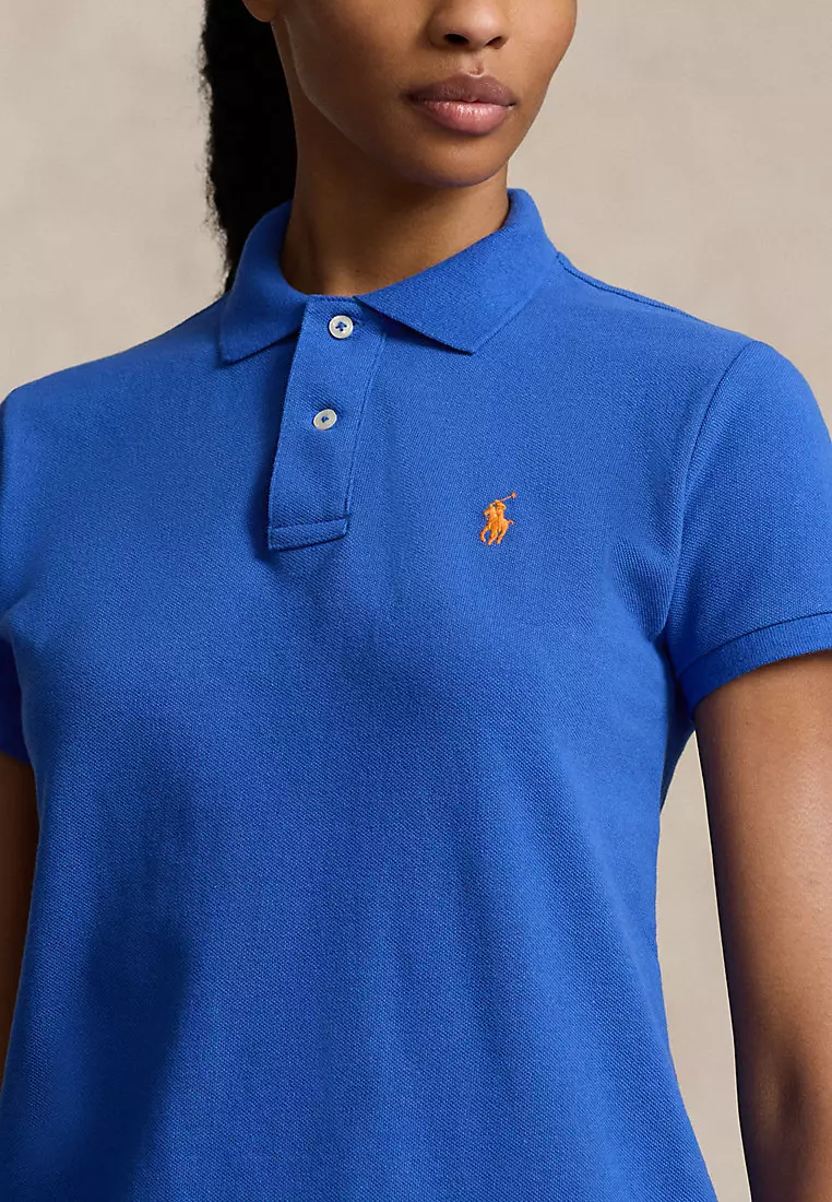 Cotton Mesh Polo Dress
