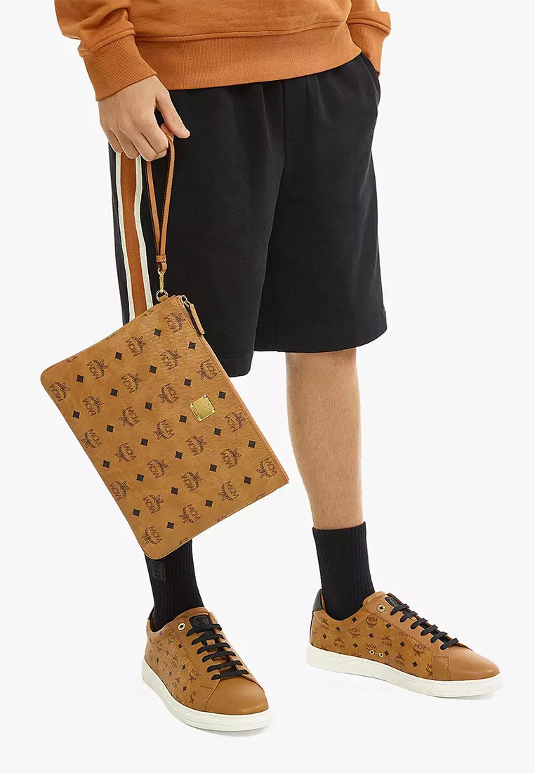 Wristlet Zip Pouch in Visetos Original