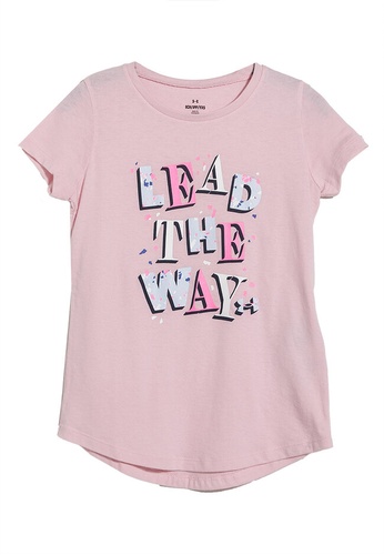 Under Armour pink UA Lead The Way Confetti Short Sleeves T-Shirt 2C67FKAC187D94GS_1