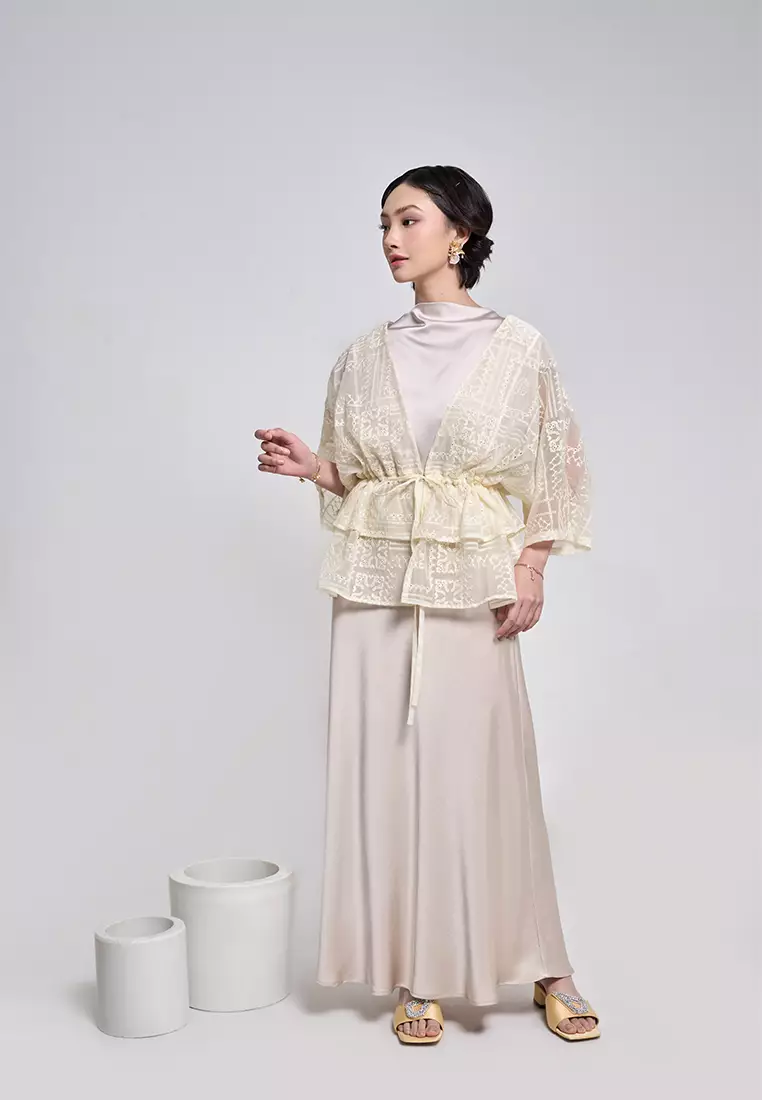 Kami Ella Drawstring Lace Outer Ivory