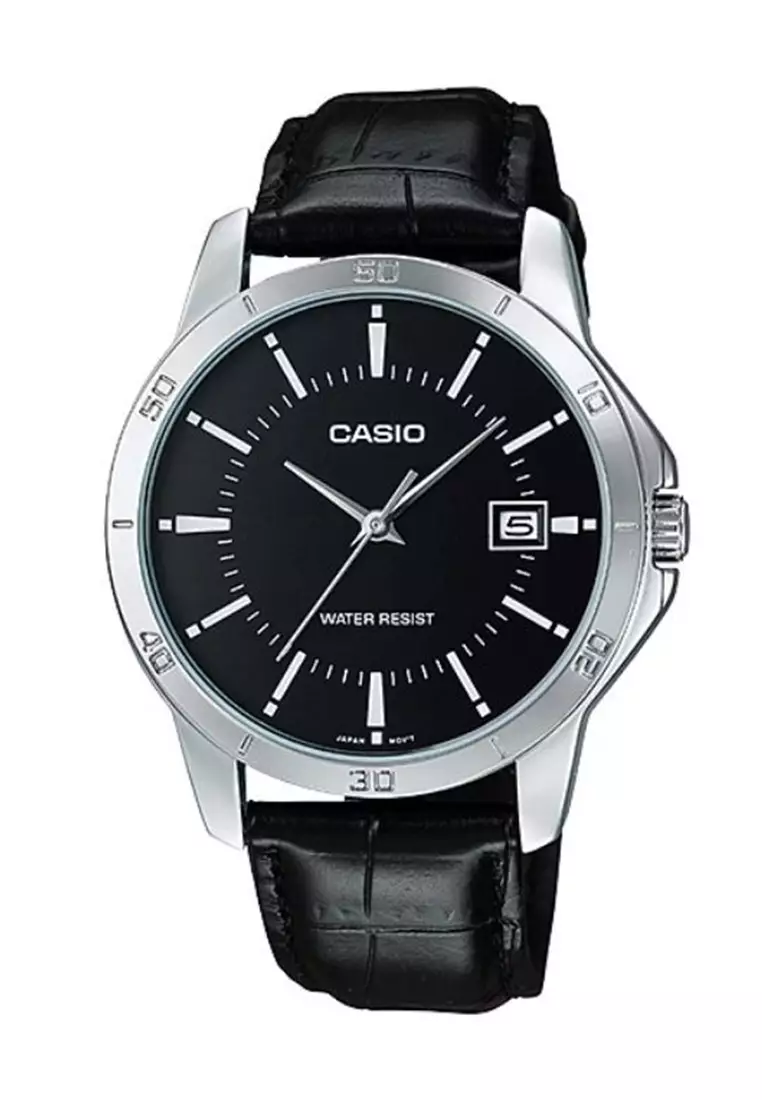 CASIO MTP-V004L-1AUDF SILVER BLACK