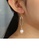 Glamorousky white Simple and Creative Plated Gold Paper Clip Geometric Imitation Pearl Earrings 1BFB0ACB34B9BBGS_5