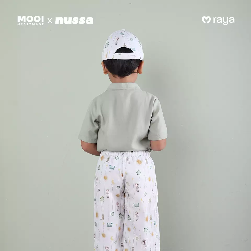 Mooi x Nussa Peci Print Peci Anak Laki - Laki Raya Collection