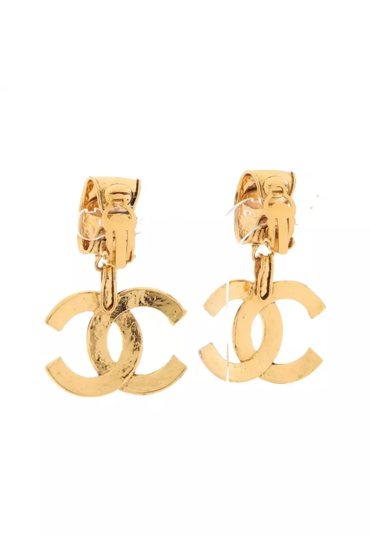 CHANEL coco mark earrings Golden ref.975734 - Joli Closet