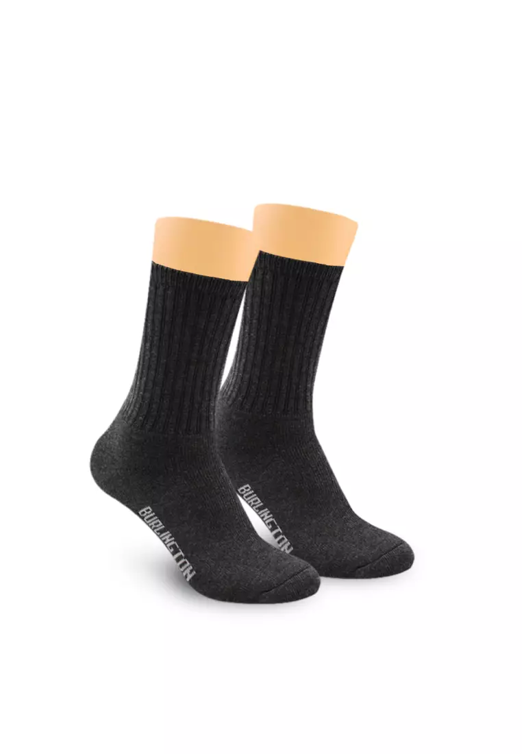 Burlington Men's Cotton Thick Sports Crew Socks 3 pairs in a pack 0223
