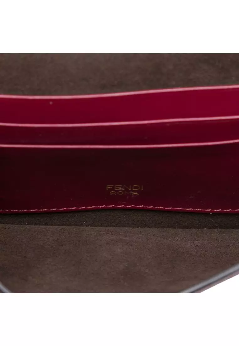 Pre-Loved Fendi Mini Leather Flat Baguette Crossbody