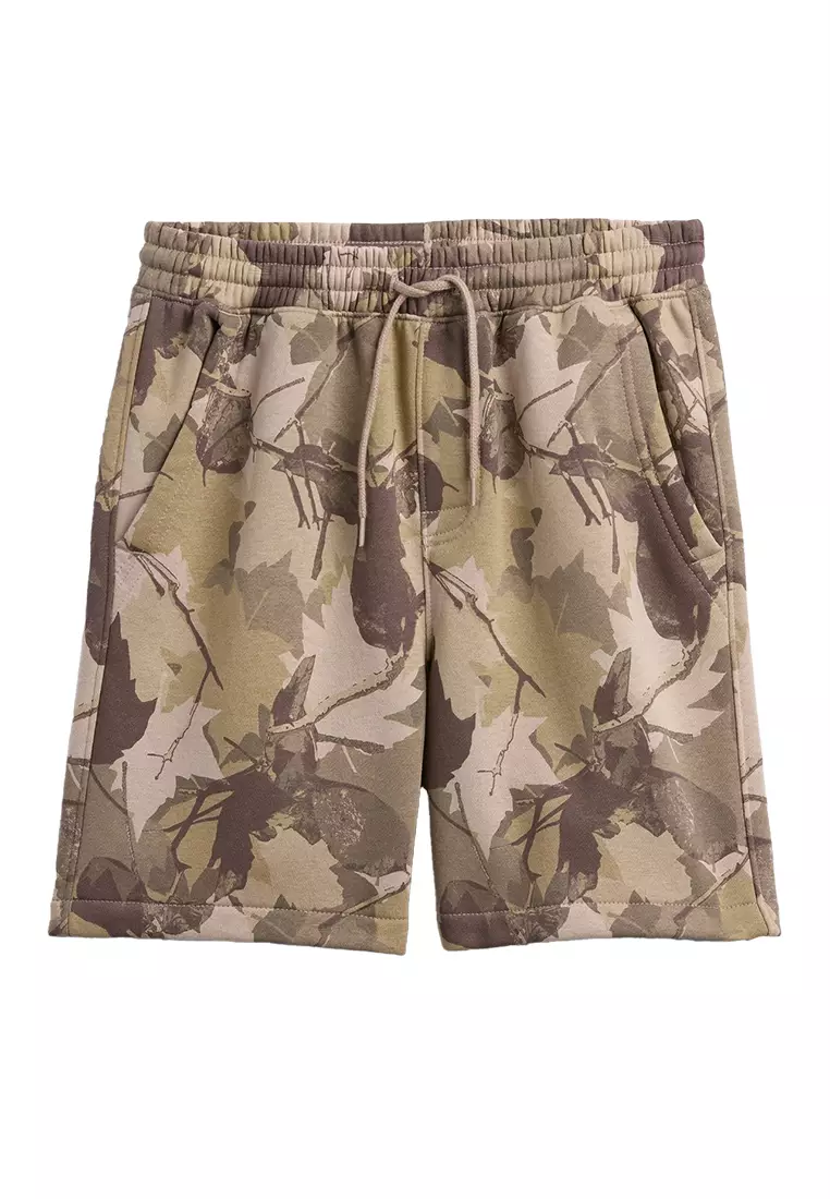 Kids Washed-Fleece Pull-On Shorts