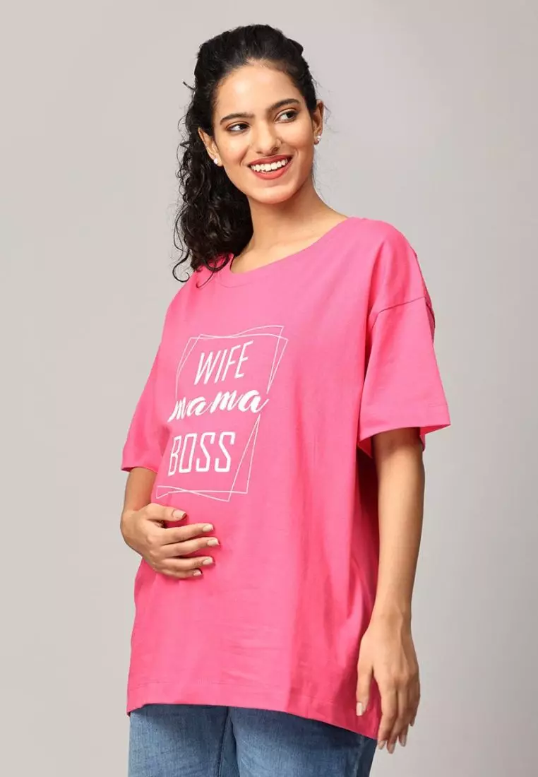 Wife-Mama-Boss Oversized Mumma T-shirt