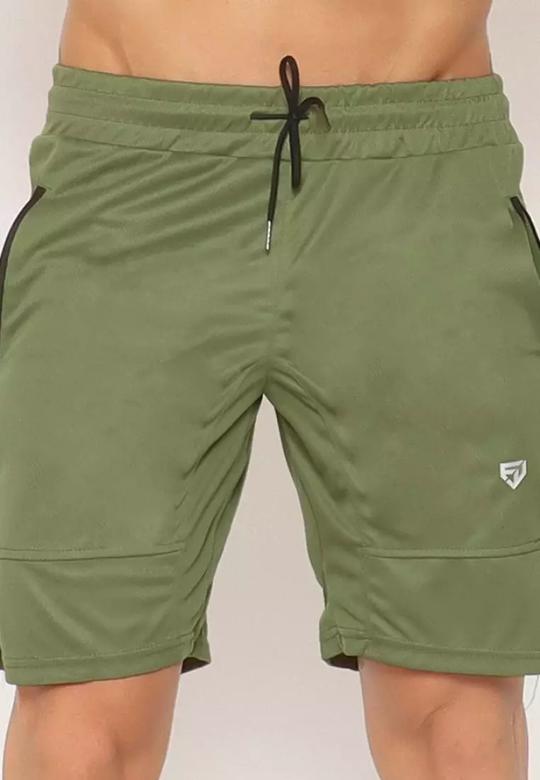 FITWEAR - ETHAN 1 BACK POCKET SHORT PANTS - JUNGLE GREEN