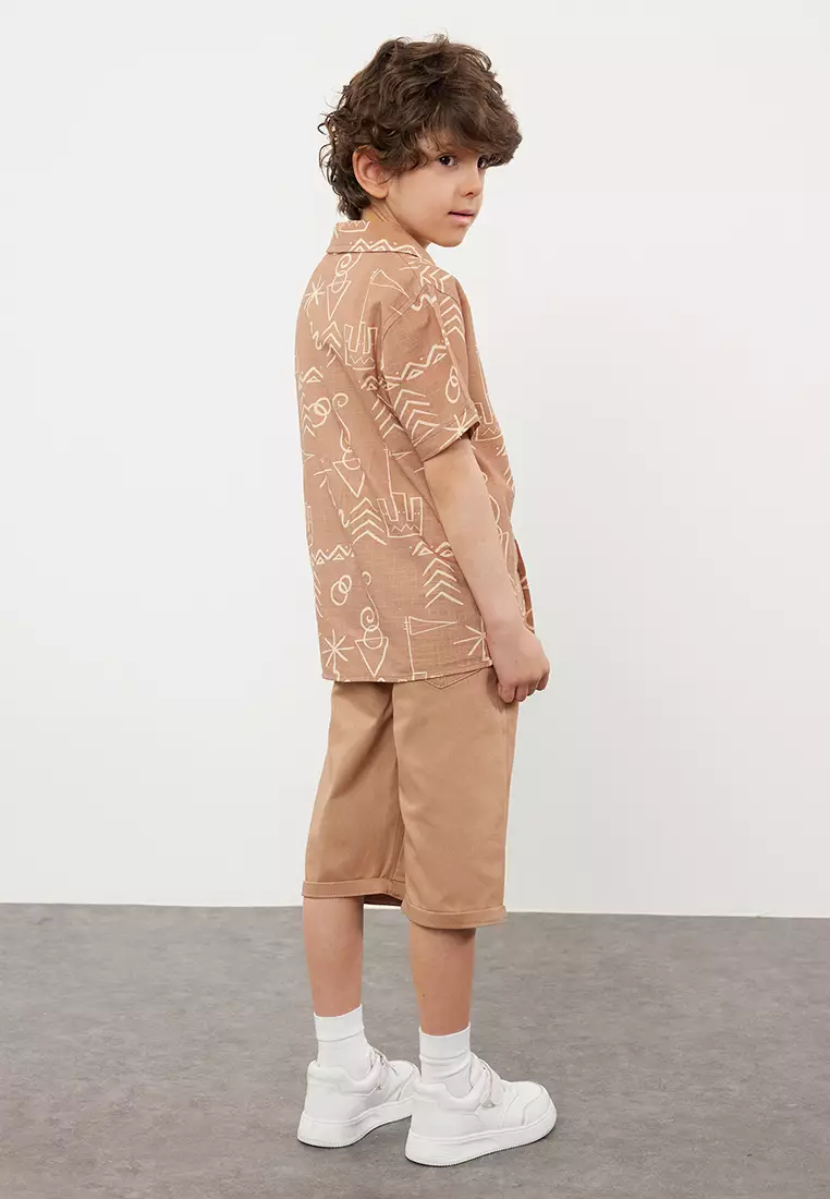 Graphic Print Top & Bottom Set