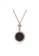 Air Jewellery gold Luxurious Black Round Necklace In Rose Gold 932C6ACAB4B013GS_1