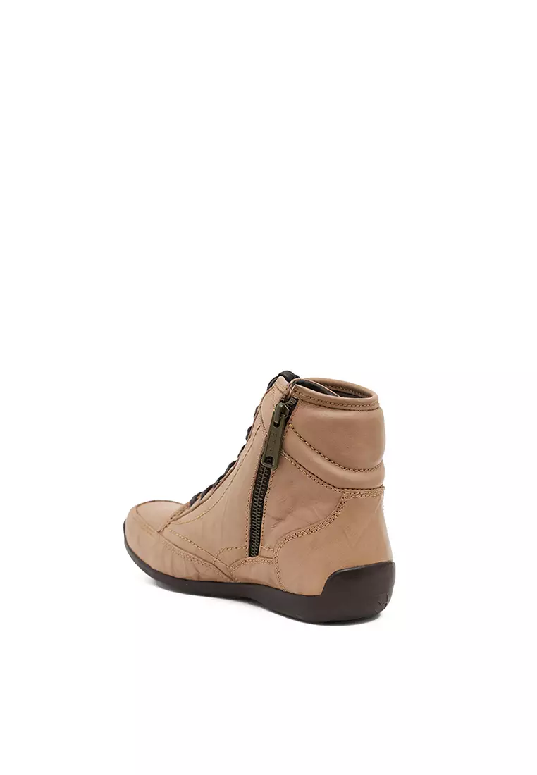 Sepatu Wanita Boots Casual Gino Mariani Elario 2 Warm Taupe