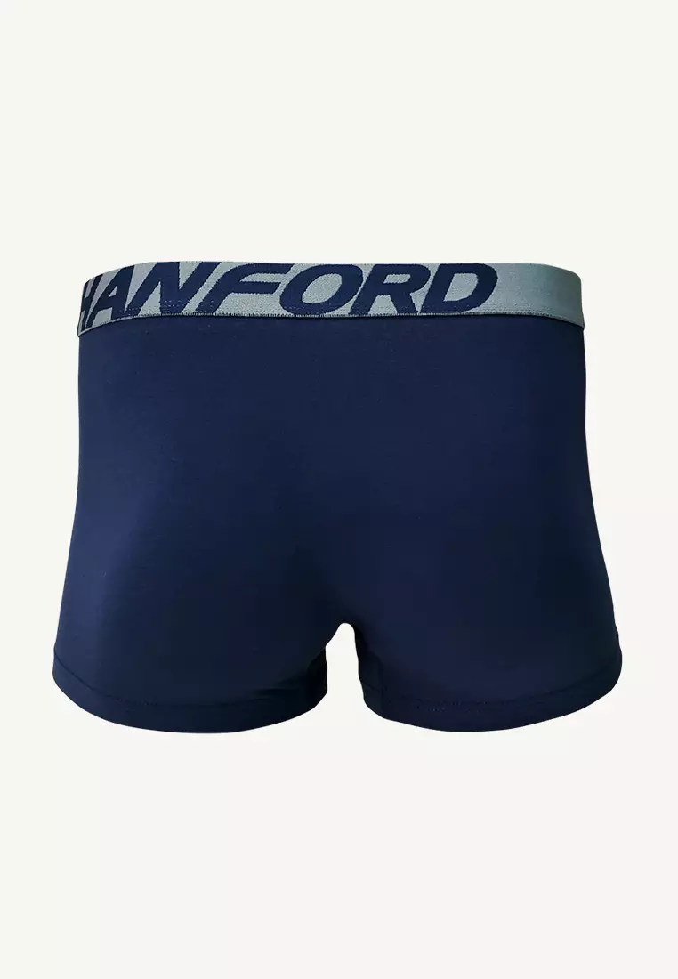 Cotton w/ Spandex Men's Boxer Briefs Agean - Assorted Colors (3in1 Pack)