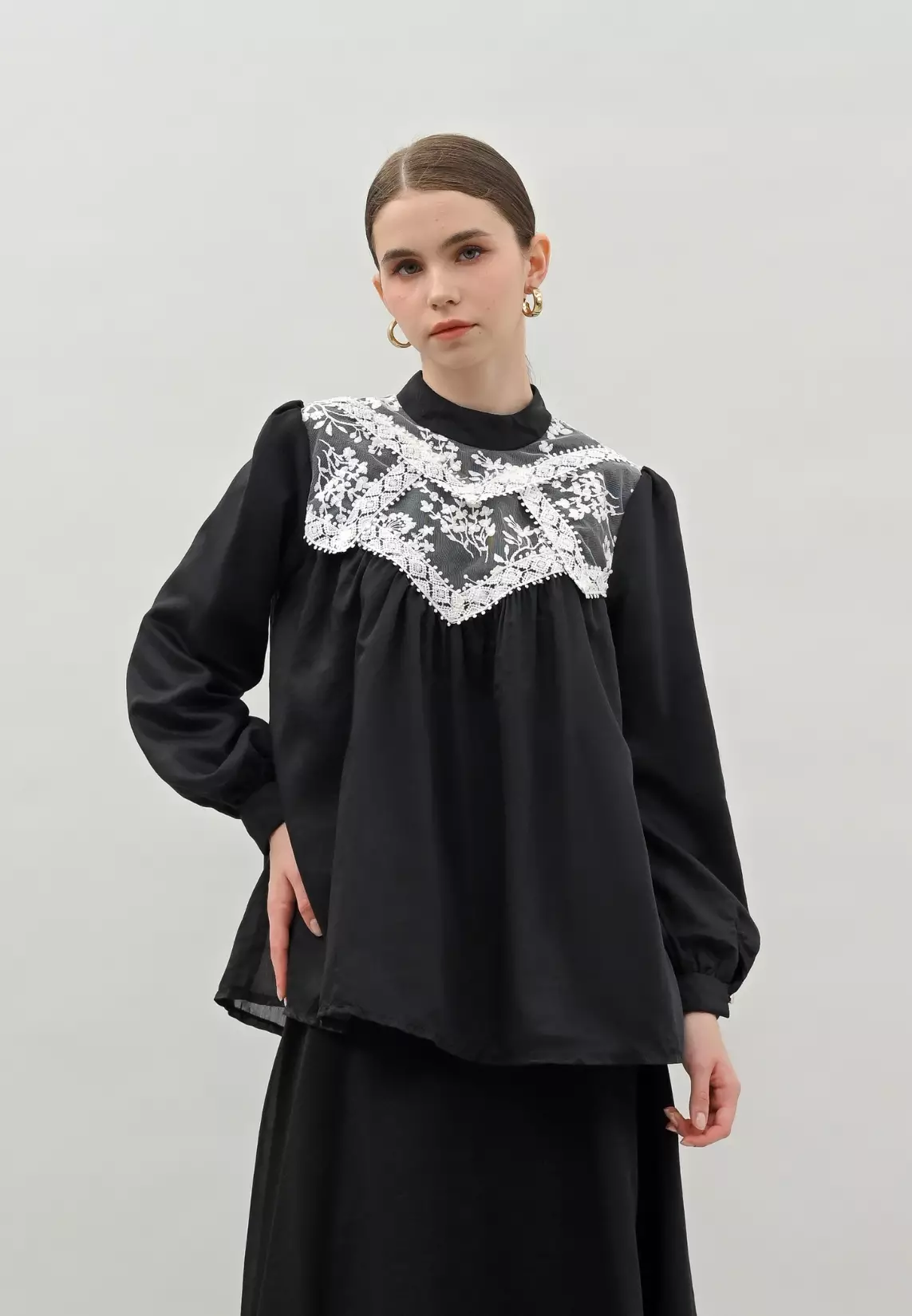 Cielo Blouse - Charcoal