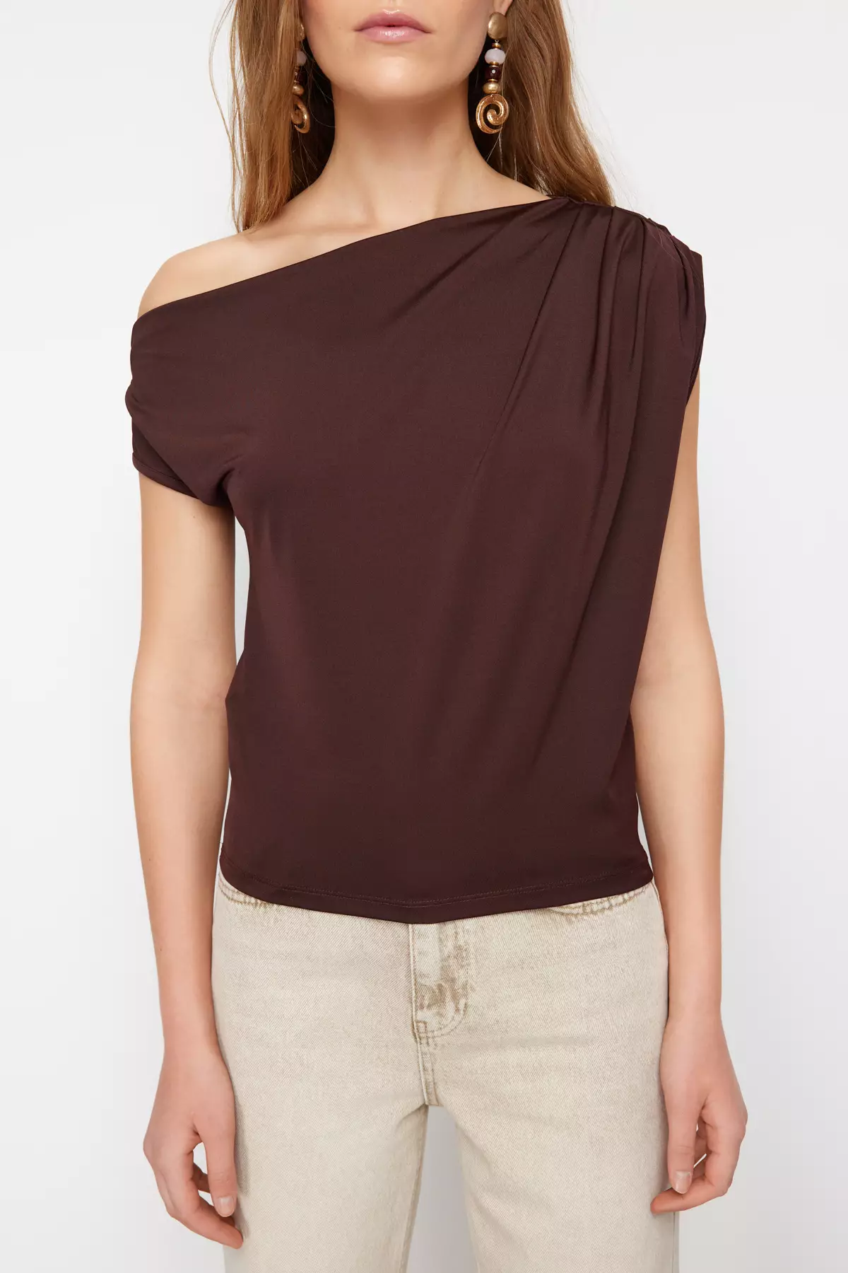 Asymmetric Collar Blouse