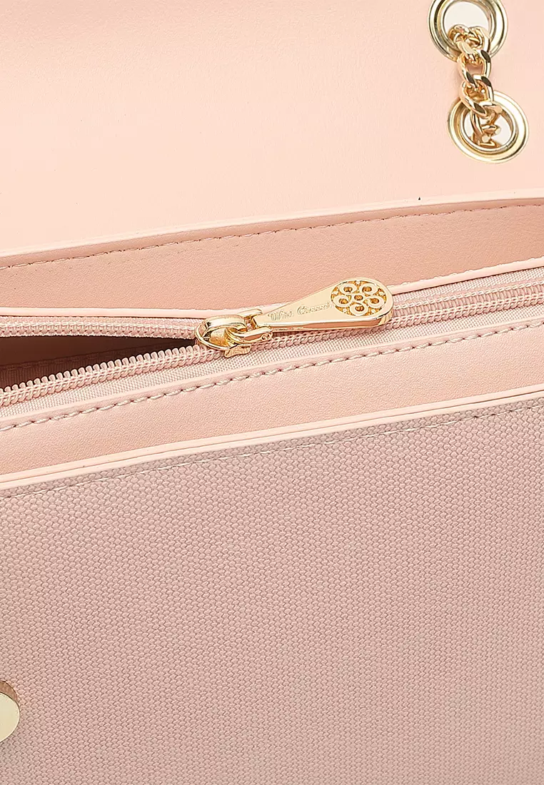 Women's Sling Bag / Crossbody Bag (Tas Selempang Wanita) - Merah Jambu