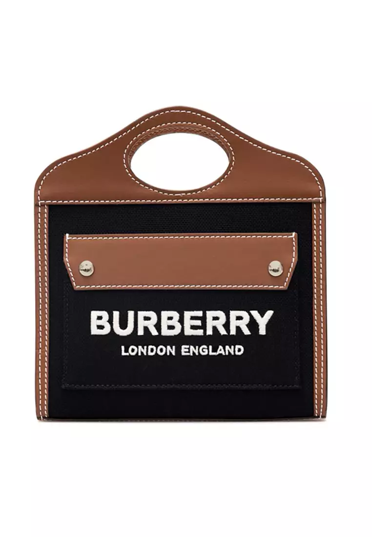 線上選購Burberry Burberry Two-tone Logo Embroidered Micro Pocket