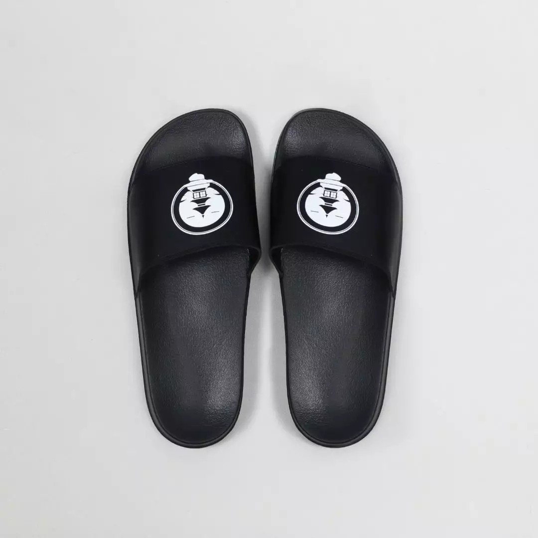 Cogen Sandal Slop Sandal Slip On Sandal Slide Pria Sendal Karet Hitam Basic RB Series