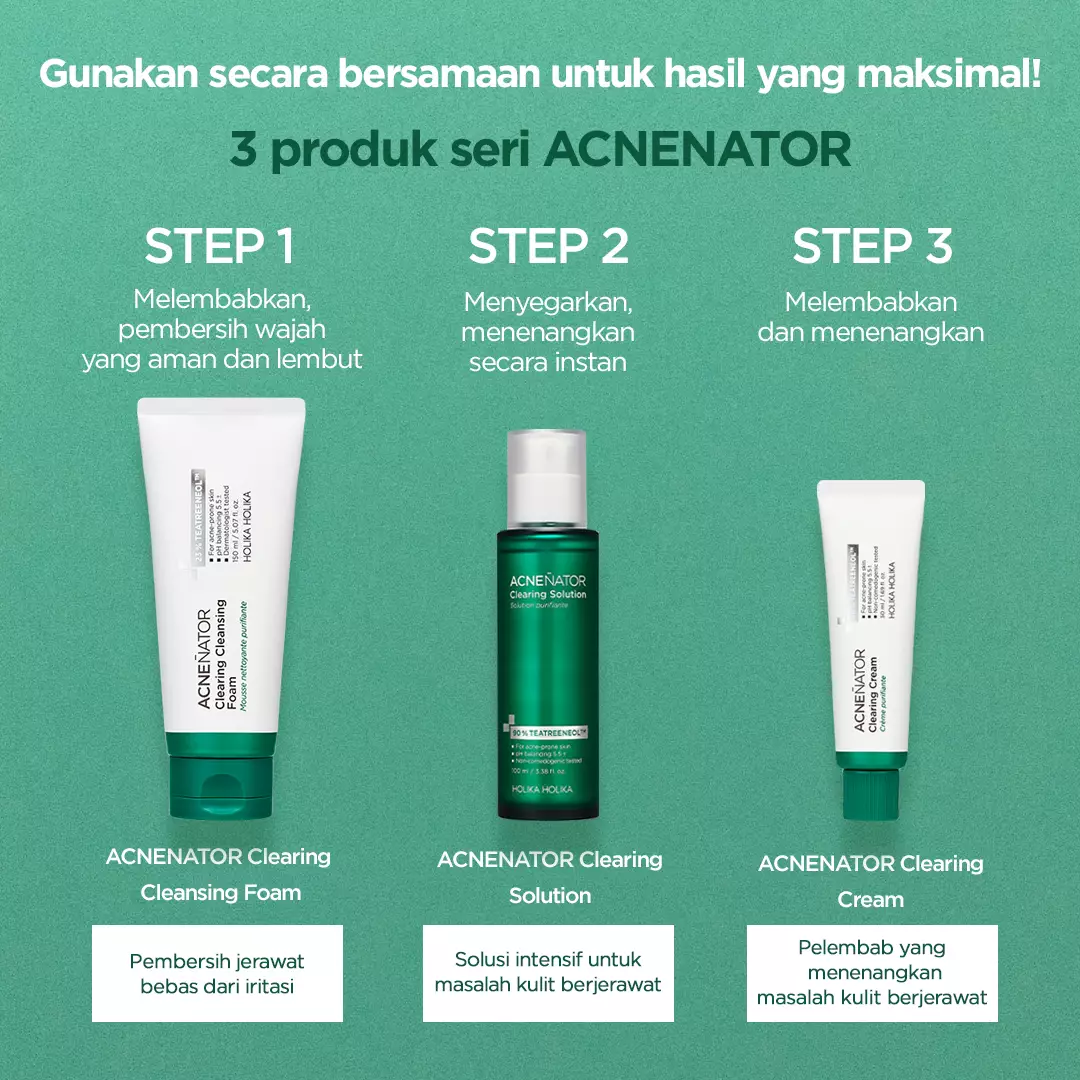 Holika Holika Acnenator Clearing Cream | Pelembab Kulit Berjerawat