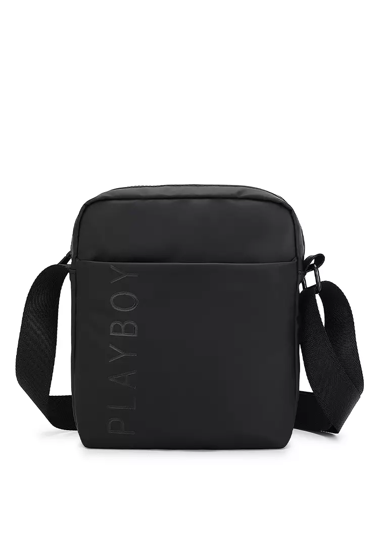 Playboy Half RH Mesh Mens Sling Bag Black