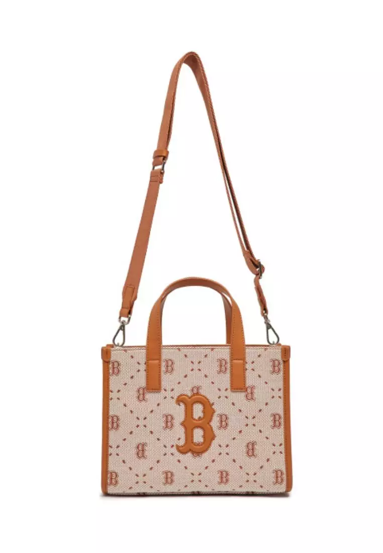 MLB MONOGRAM DIA TOTE BAG BOSTON REDSOX BROWN + 1 - V Dreamer Store