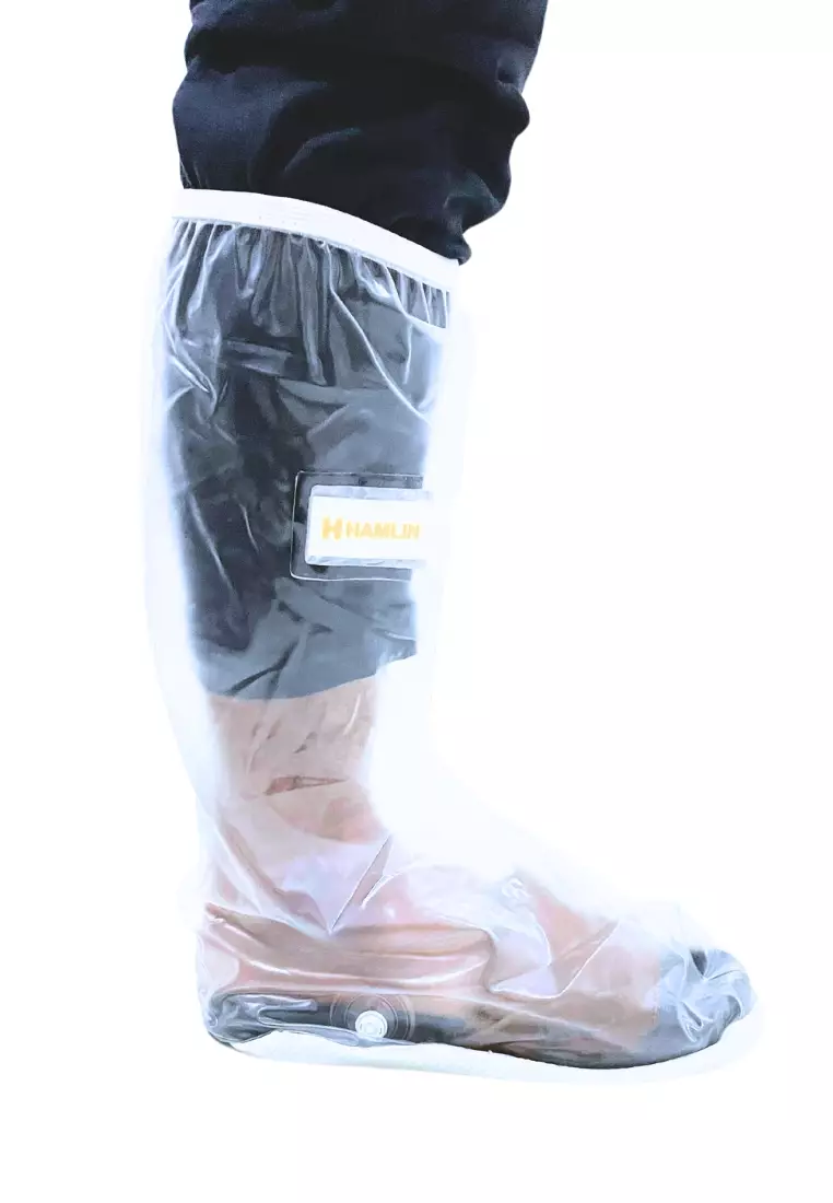 Bells Cover Hujan Sepatu dengan Reflektor Cahaya Gender Unisex Material Rubber ORIGINAL - Transparan