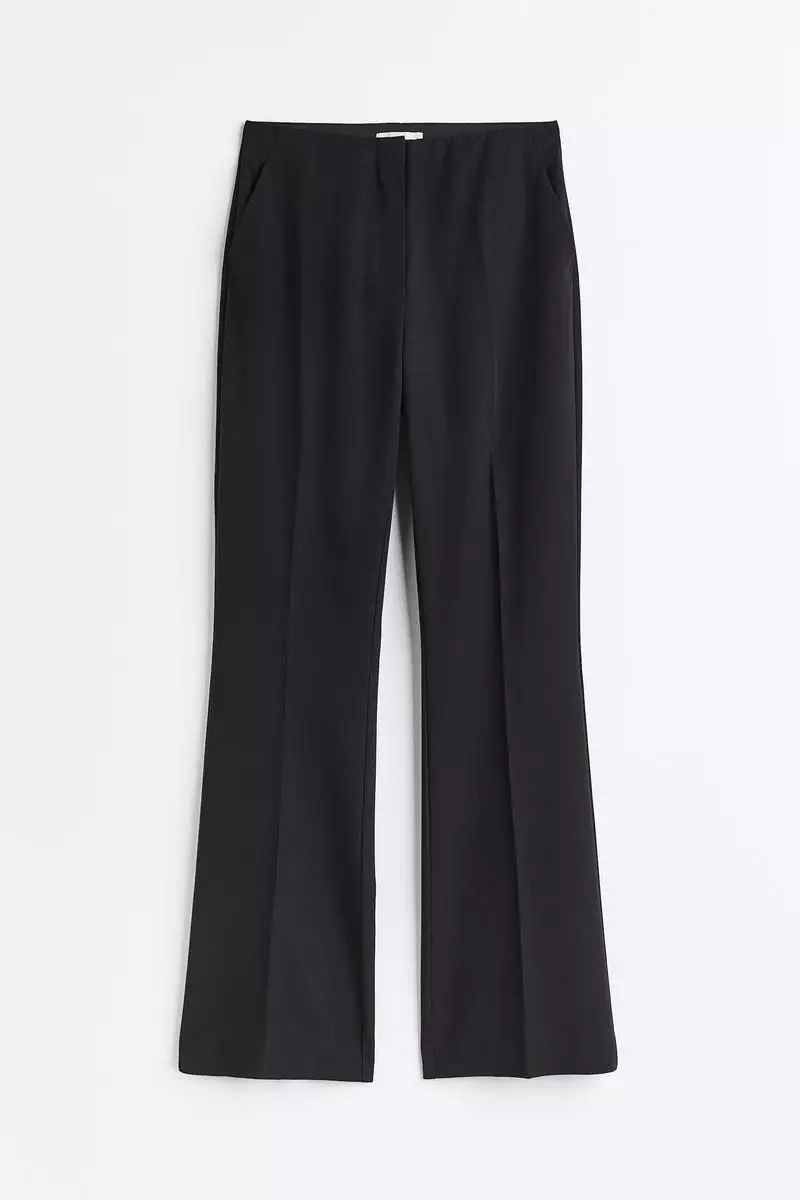 H&m black hotsell flared trousers