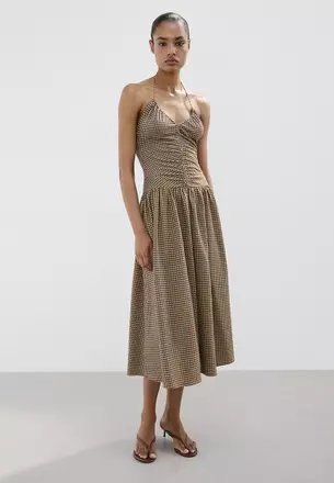 sachin and babi light blue dress Women's Peach Maxi Dresses main image 1
