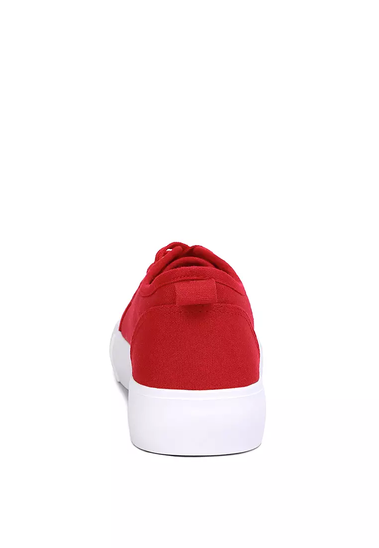 Red discount platform sneaker