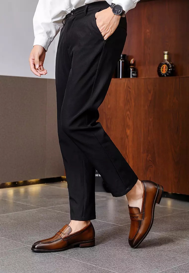 Grain Leather Penny loafers MK3193-1