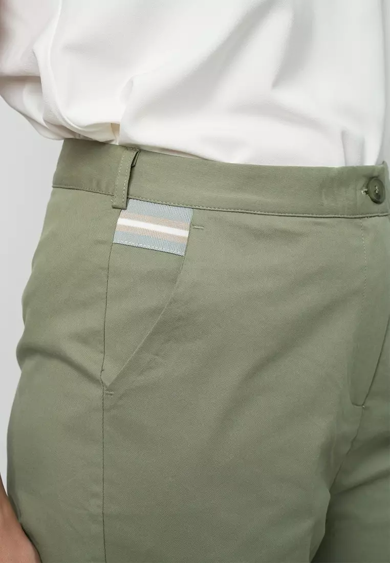 Kacie Relaxed Pants with Contrast Pocket Trimming