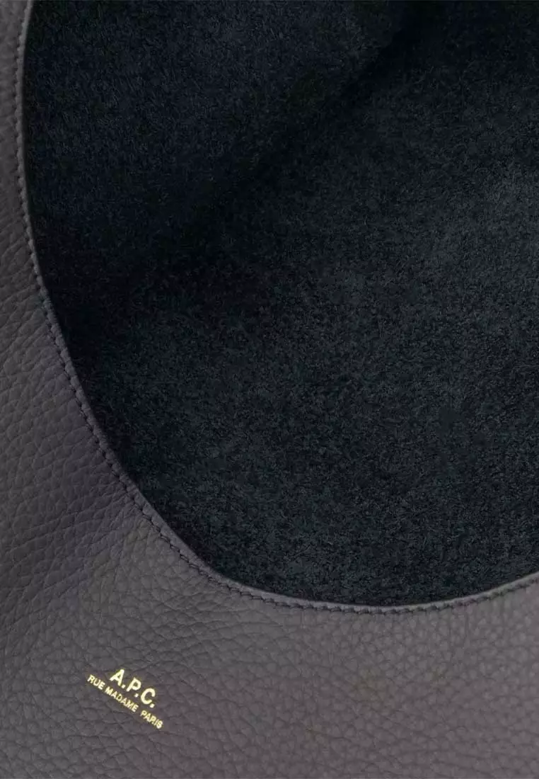 A.P.C. Le Neige Grained Leather Bag Black PXCBC-F67008