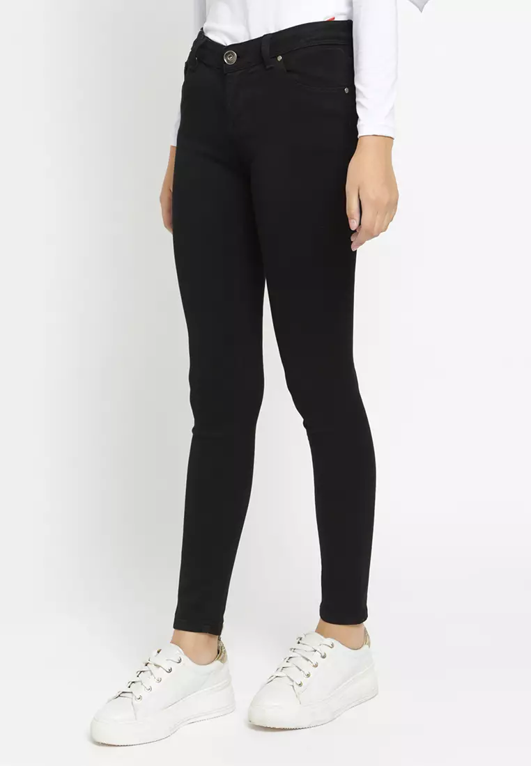 Flamoush Latifa Black Jeans Ultra Slim Wanita