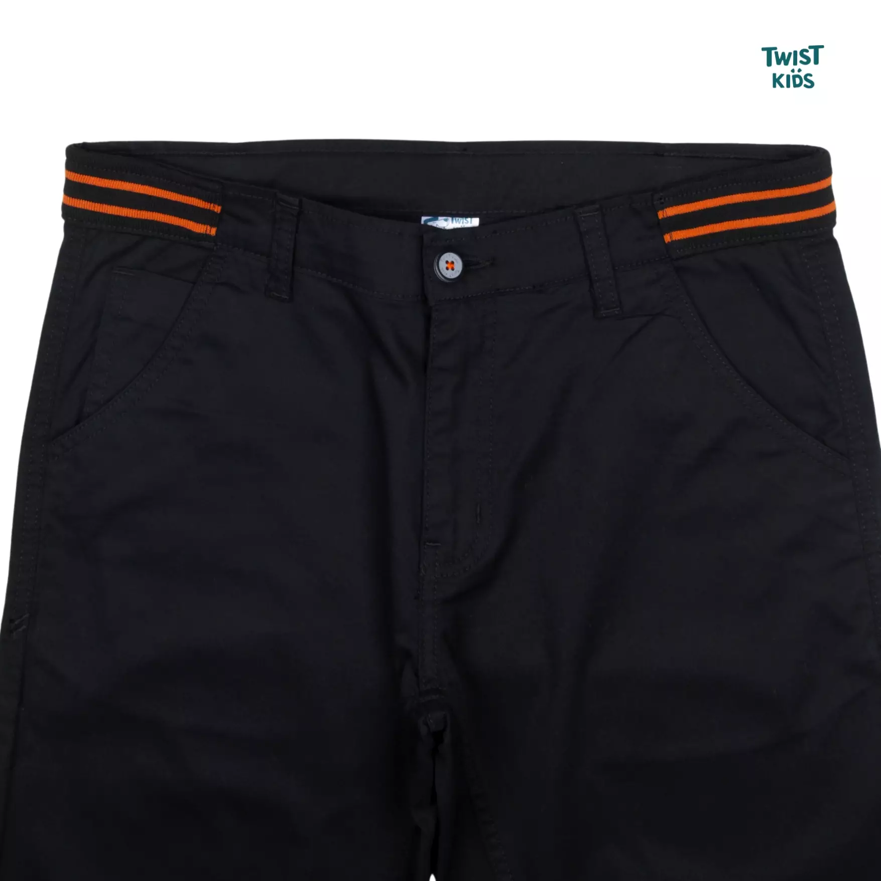 Twist Kids [Official Store] - Spark Pants C, Chinese New Year Series, Bawahan/Celana Katun/Chinos Panjang Pinggang Full Karet Bahan Melar/Strecth Anak Laki-laki (4-14 tahun) Warna Hitam (Black)