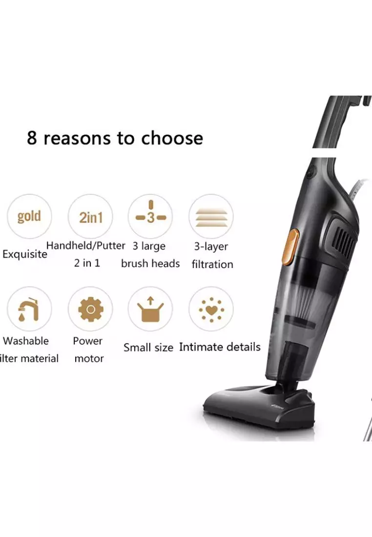 Buy Deerma DX115C Household Vacuum Cleaner Mini Handheld Pushrod