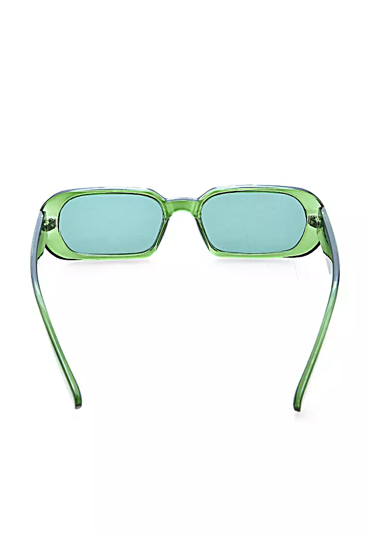 Mackenzie Kacamata Oval Frame Sunglasses Material PC ORIGINAL - Green