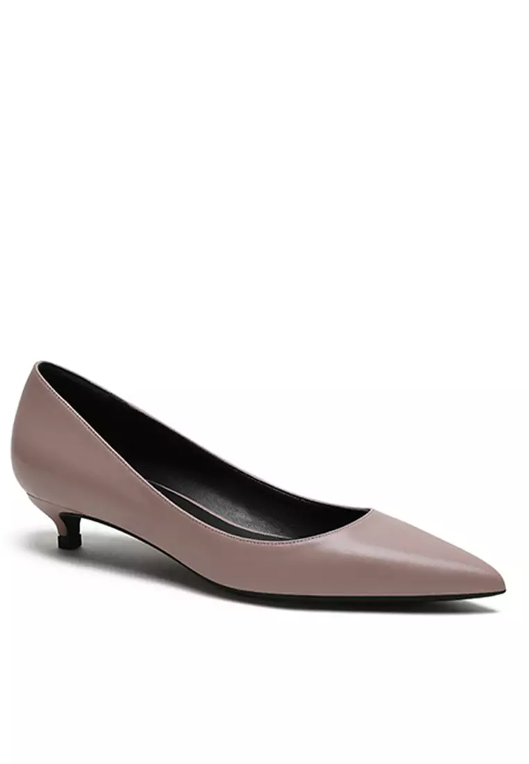 3CM 尖頭制服工作幼踭低跟鞋 HZL131