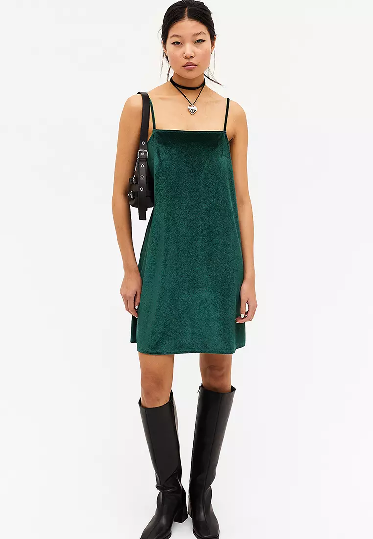Velvet Mini Slip Dress